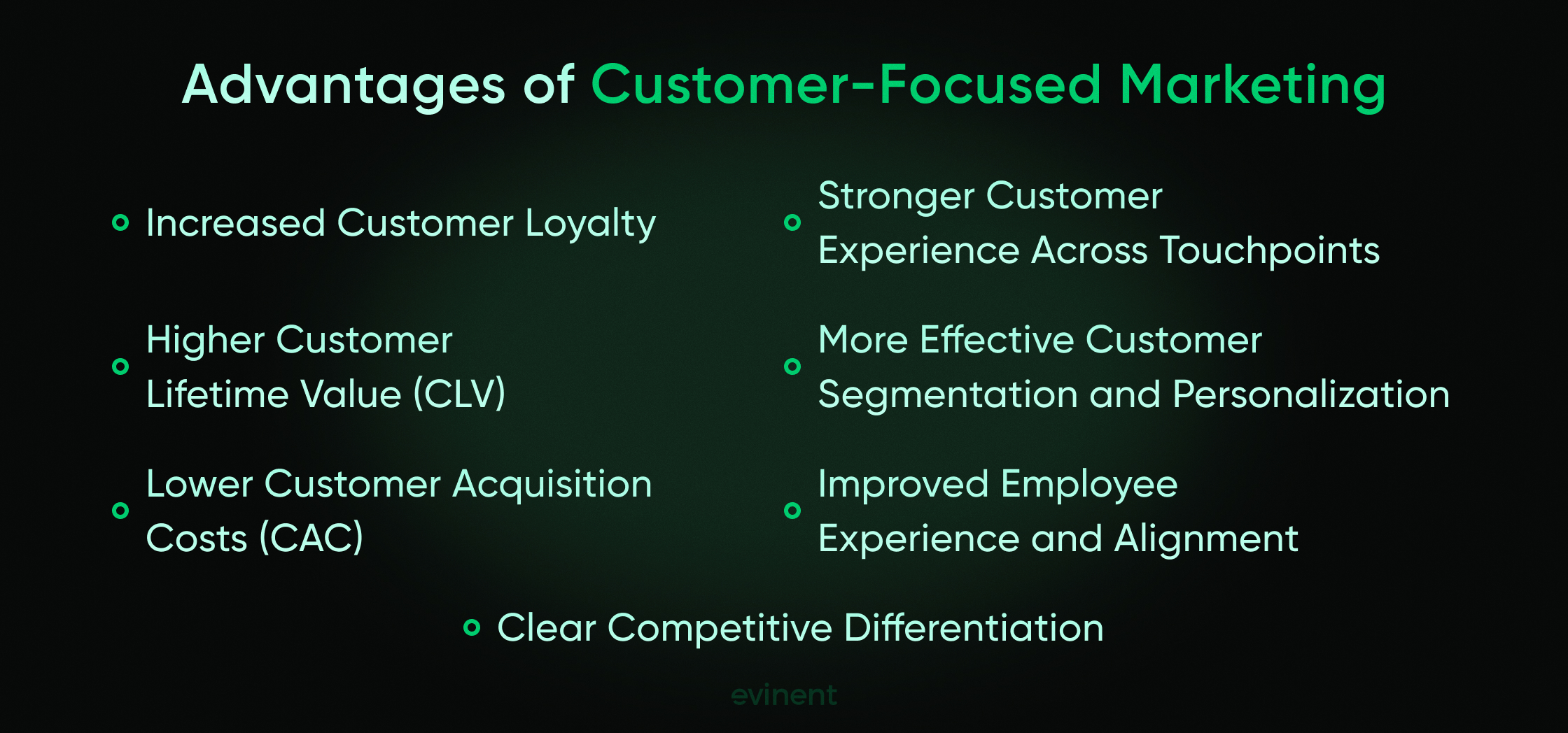 advantages of customer-focused marketing