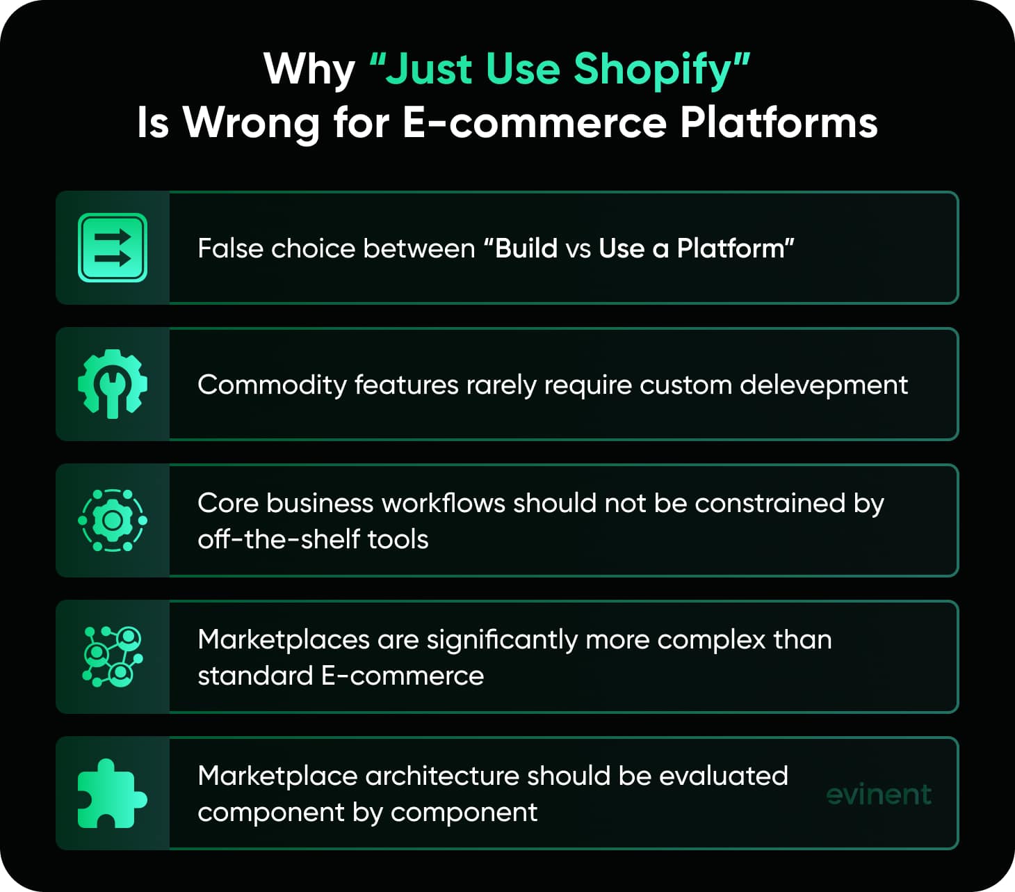 why just use shopify is wrong for e-commerce platforms